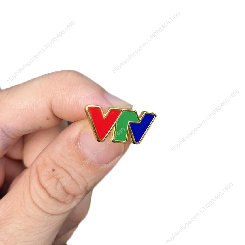 Huy hiệu pin logo vtv