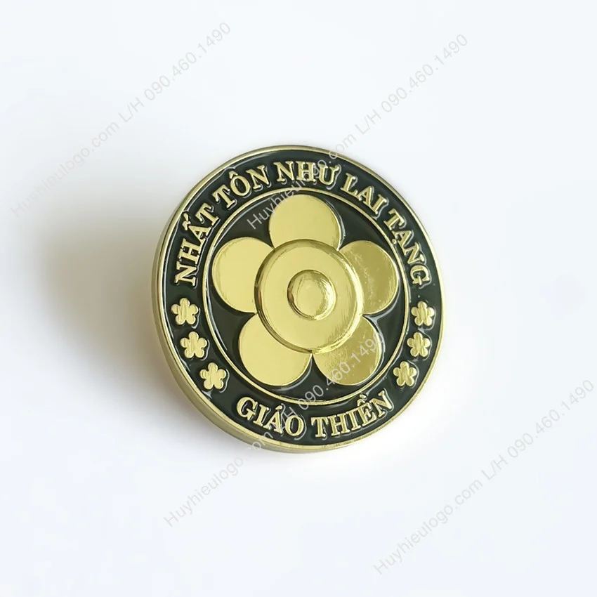 Huy hiệu logo đeo ngực giáo thiền