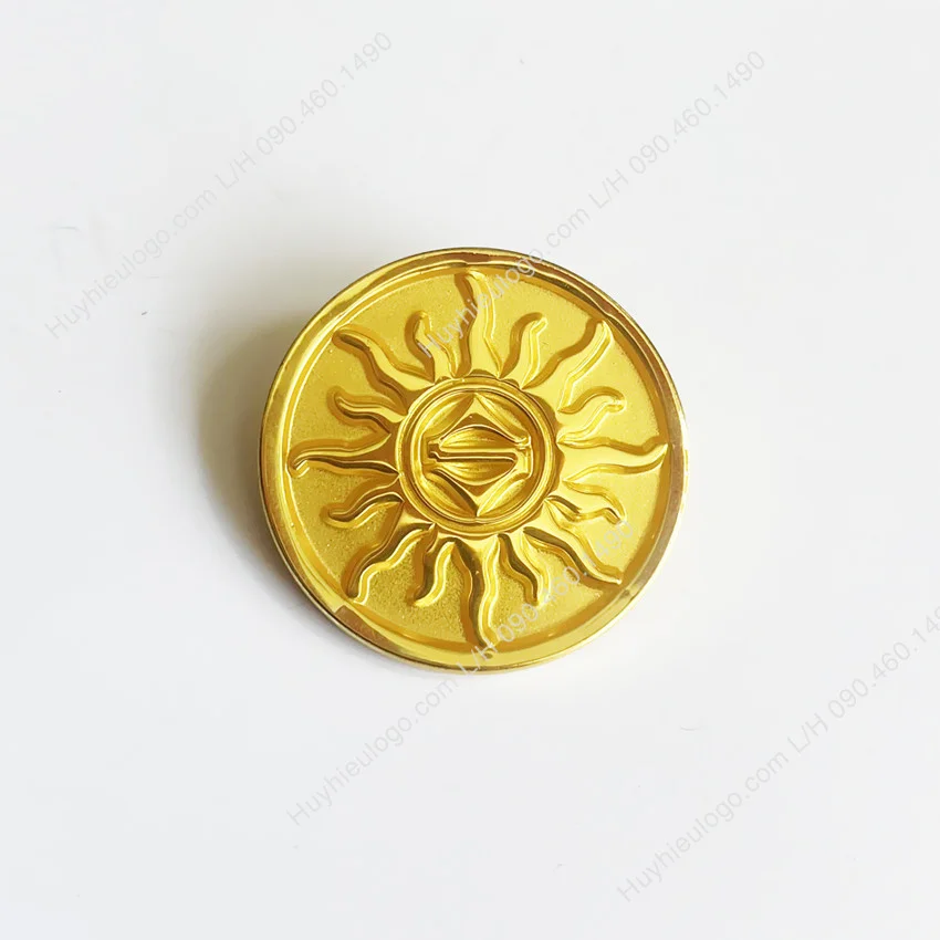 Huy hiệu logo đúc khuôn hoa mặt trời