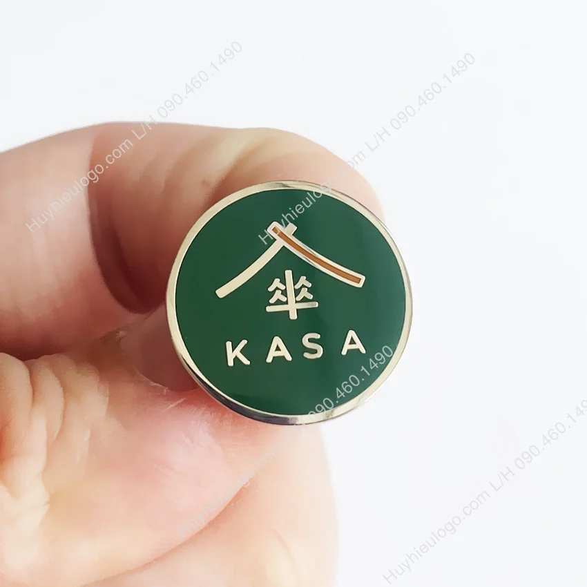 Sản xuất huy hiệu logo hình tròn mạ bạc