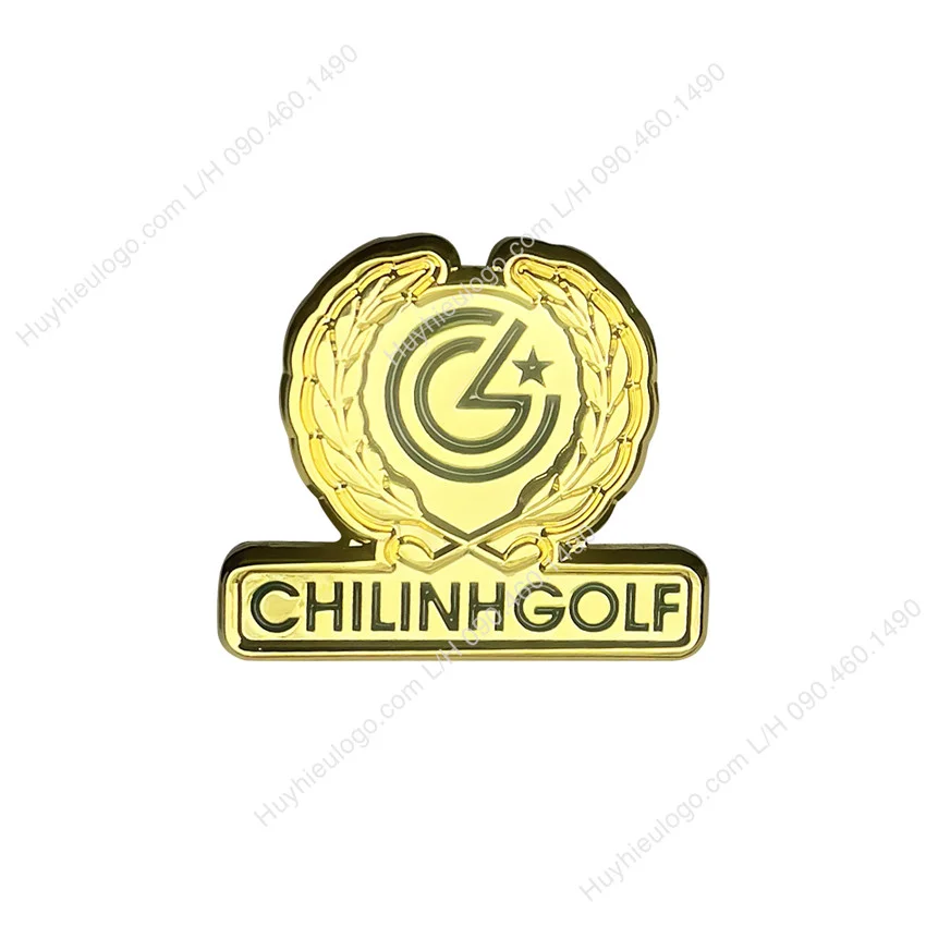 Làm huy hiệu logo công ty mạ vàng cao cấp